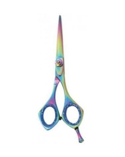 Professional Razor Scissor Convex Edge, Adjustable Screw With Clipper Plate, Honed Blades, Removable Finger Rest (01-005)