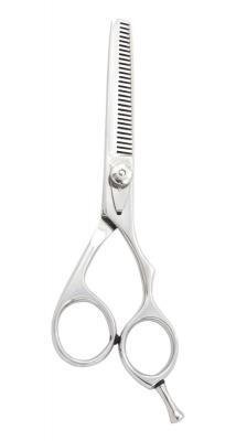 Professional Thinning Scissor One Razor Blade & One Teeth Blade, Adjustable Screw With Clipper Plate, Removable Finger Rest (02-001)