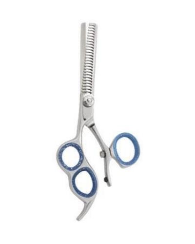 Professional Thinning Scissor One Razor Blade & One Teeth Blade, Adjustable Screw With Clipper Plate, Fixed Finger Rest (02-011)