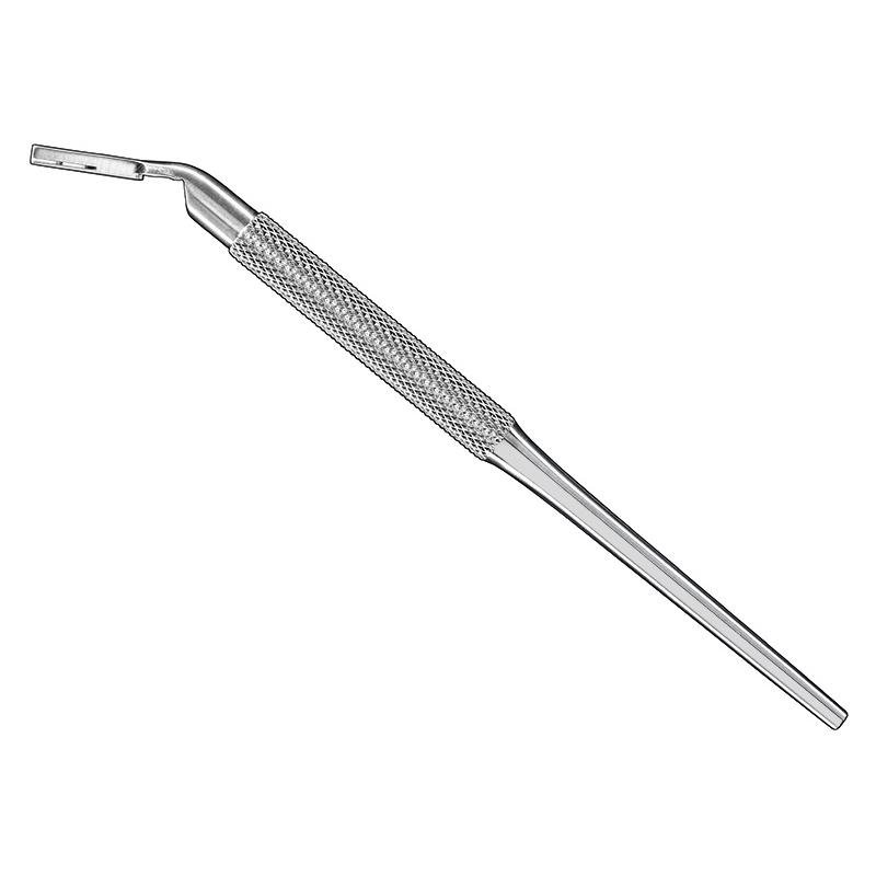 Scalpel Handle, 15 Cm, Angled, Round — Size 15 CM (SKS-DEN-0556)