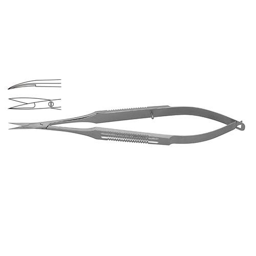 Micro Scissor Curved - Flat Handle 18 Cm - 7" Blade Size 10 Mm (SKS-SUR-0126)