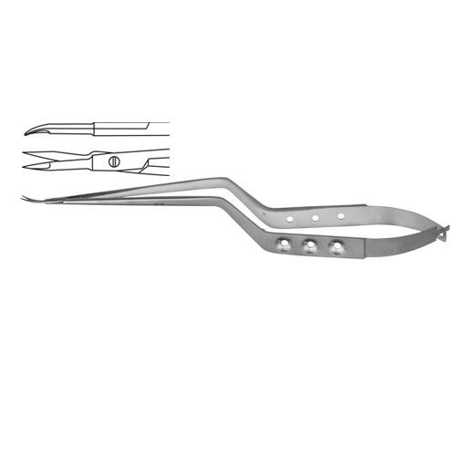 Micro Scissor Curved - Bayonet Shaped 18.5 Cm - 7 1/4