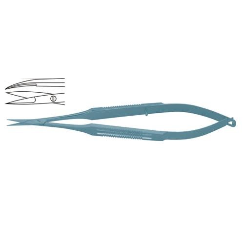 Micro Scissor Curved - Flat Handle 21 Cm - 8 1/4" Blade Size 10 Mm (SKS-SUR-0200)