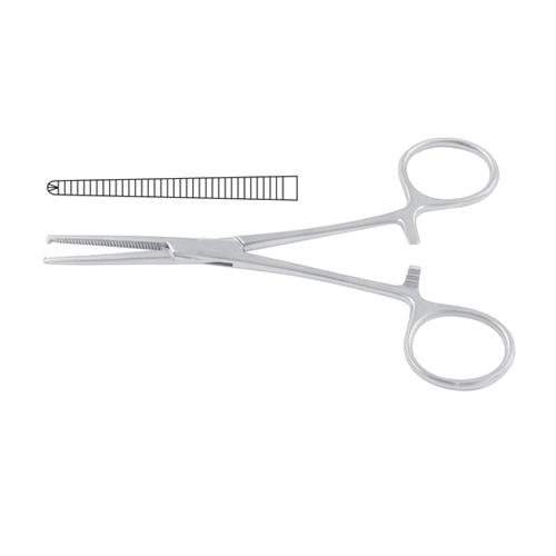 Kocher-Nippon Haemostatic Forceps Straight - 1 X 2 Teeth 14.5 Cm - 5 3/4