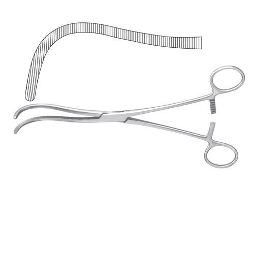 Guyon Kidney Pedicle Clamp Curved 24 Cm - 9 1/2 (SKS-SUR-0424)