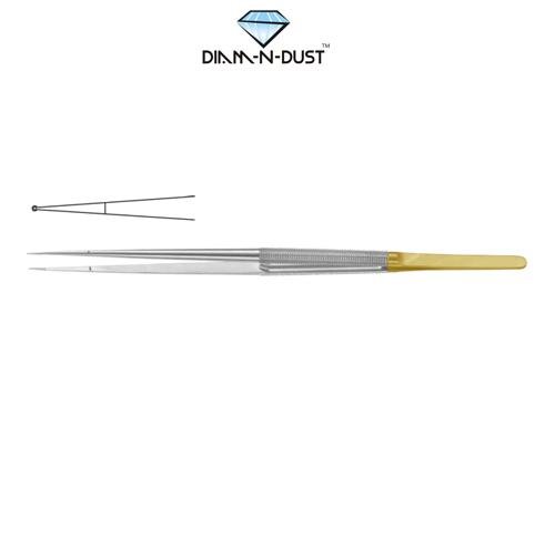 Diam-N-Dustâ„¢ Micro Ring Forcep Overview: Diam-N-Dustâ„¢ Micro Ring Forcep Straight - With Long Platform 21 Cm - 8 1/4" Diameter 1.0 Mm Ã˜