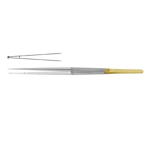 Diam-N-Dustâ„¢ Micro Ring Forcep Overview: Diam-N-Dustâ„¢ Micro Ring Forcep Straight - With Short Platform 18.5 Cm - 7 1/4" Diameter 1.0 Mm Ã˜