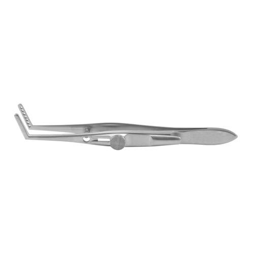 Jameson Muscle Forcep Overview: Jameson Muscle Forcep Right - With Slide Lock 4 Teeth - Child Size 9.5 Cm - 3 3/4