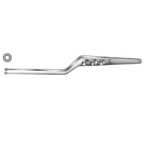 Yasargil Tumor Grasping Forceps Bayonet Shaped 22 Cm - 8 3/4" Tip Size 5.0 Mm Ã˜